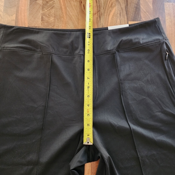 Chico's Zenergy Wide Leg Pintuck Black Pants‎ Size XL NWT - Picture 9 of 13